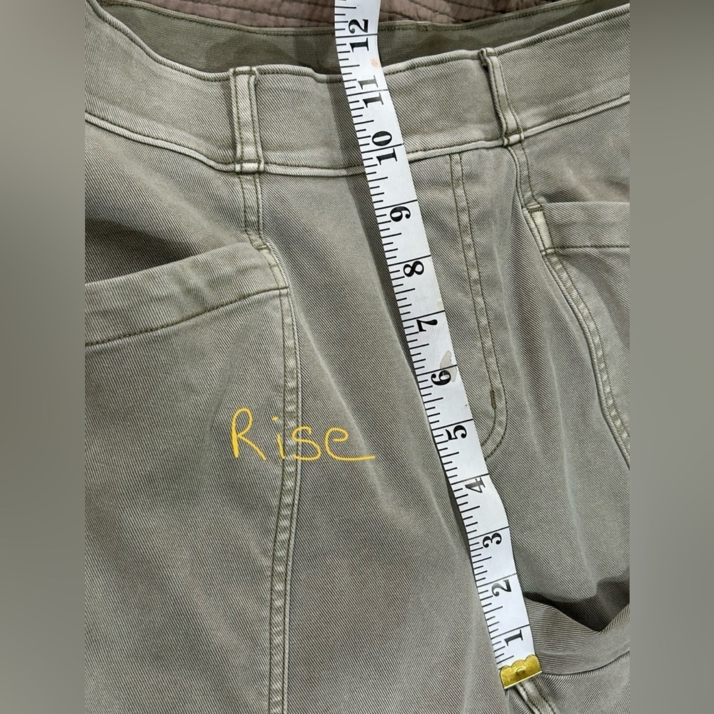 SPANX STRETCH TWILL STRAIGHT LEG PANT OLIVE GREEN MEDIUM - Picture 11 of 12